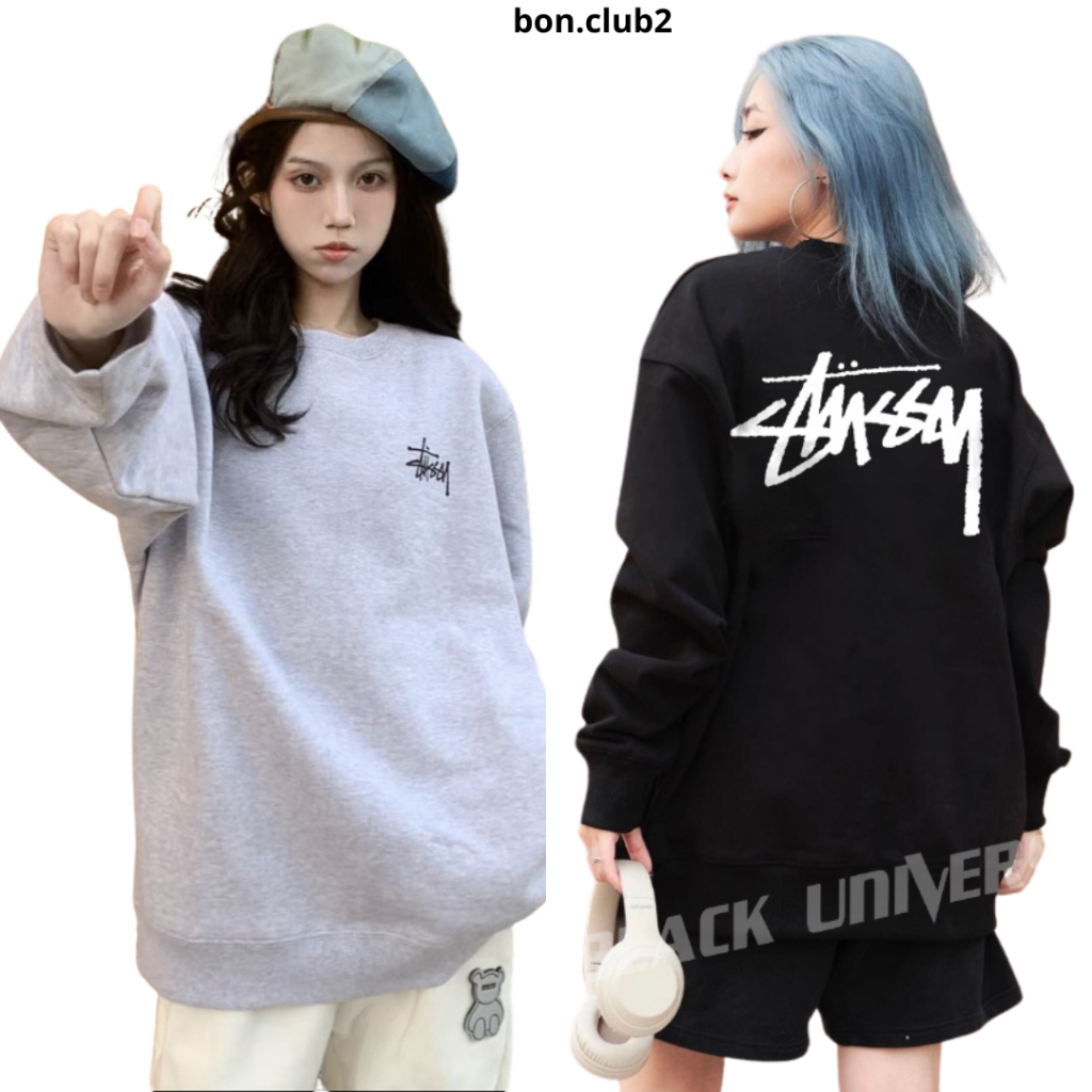 Áo Sweate Stussy Nỉ Bông Cotton Cao Cấp, Áo Nỉ Localbrand Unisex