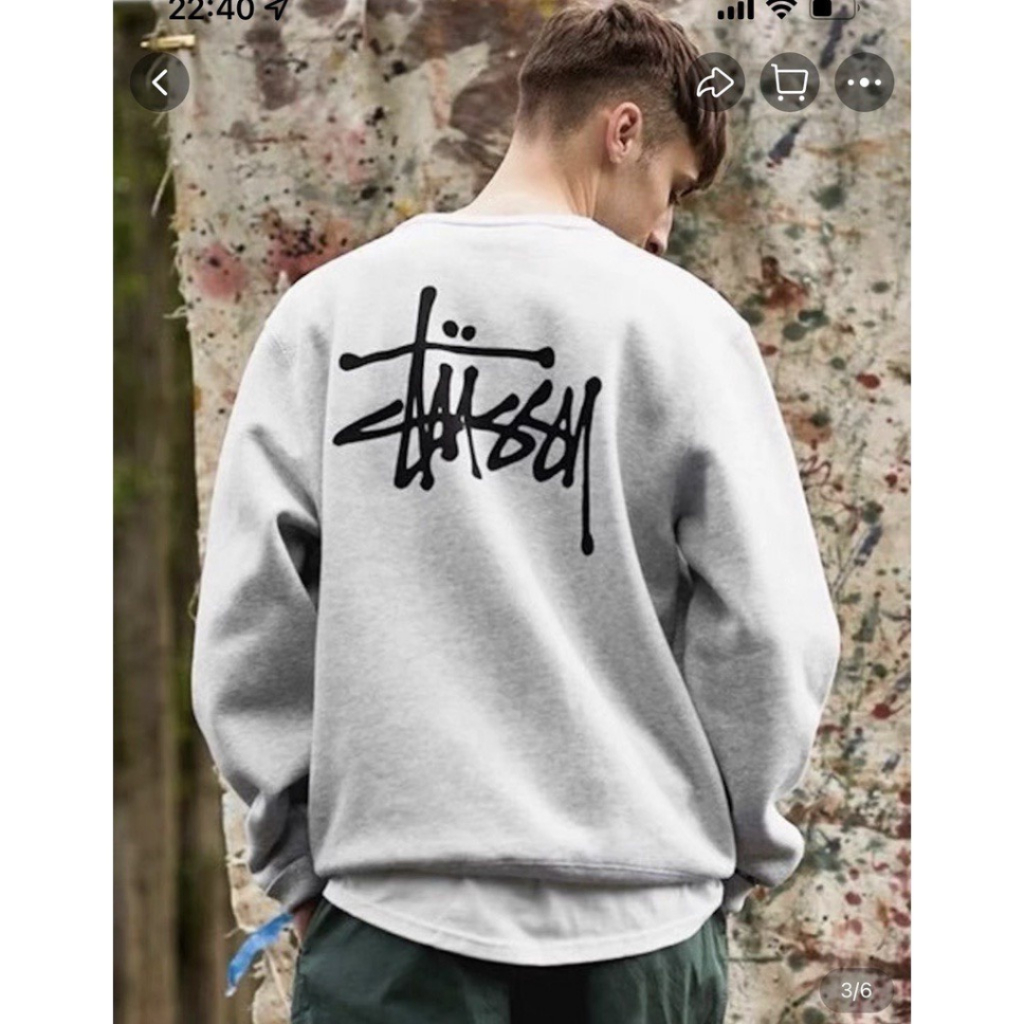 Áo Sweate Stussy Nỉ Bông Cotton Cao Cấp, Áo Nỉ Localbrand Unisex