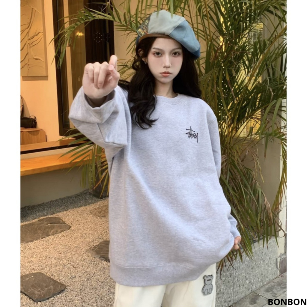 Áo Sweate Stussy Nỉ Bông Cotton Cao Cấp, Áo Nỉ Localbrand Unisex