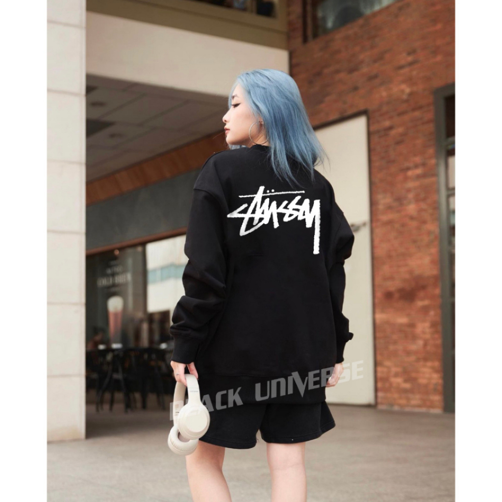 Áo Sweate Stussy Nỉ Bông Cotton Cao Cấp, Áo Nỉ Localbrand Unisex
