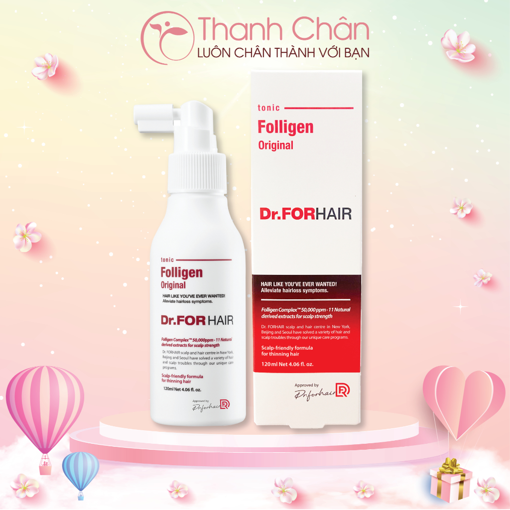 Xịt dưỡng tóc DR.FORHAIR Folligen Tonic 120ml, hỗ trợ mọc tóc