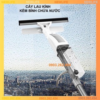 Cây lau kính cán dài kèm bình chứa nước, chổi lau kính thông minh ZJ800 - GD329