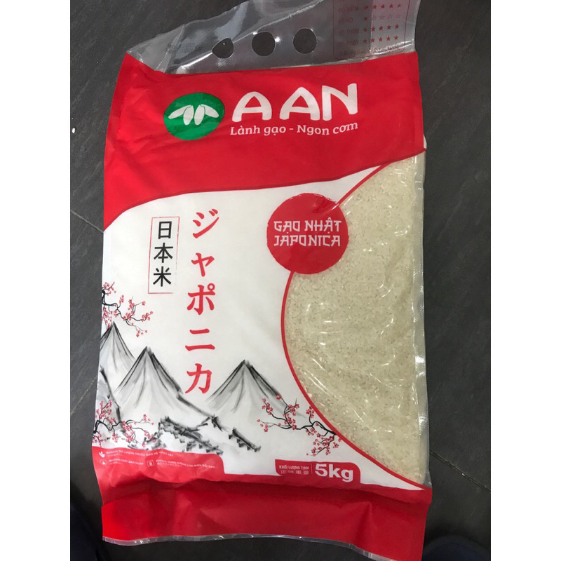 Freeship 30kg - Gạo nhật Japonica A An Túi 5kg - Gạo thơm, dẻo, shushi