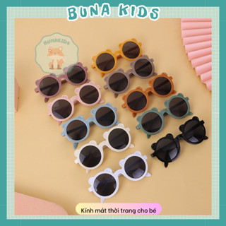  Kính mát thời trang cho bé mắt kính chống tia UV kiểu dáng Hàn Quốc Cool ngầu siều màu Bunakids PK03 