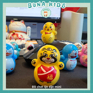 Lật đật mini, đồ chơi lật đật mini nhựa an toàn cho bé từ 1 tuổi trở lên giải trí, đồ chơi trang trí Bunakids DC12