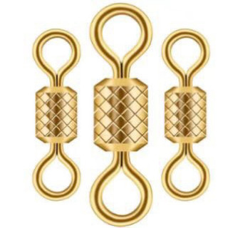 Khoá số 8 thân vạch, khoá xoay câu cá 2 size.