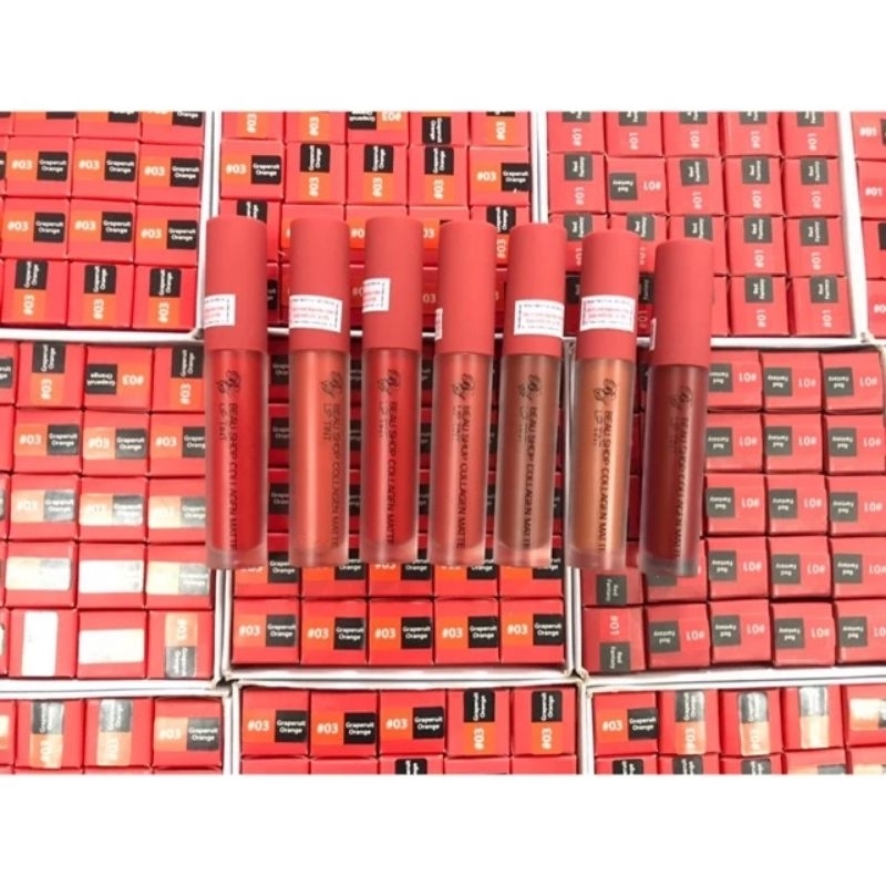 SON KEM :BEAU SHOP COLLAGEN MATTE LIP TINT chính hãng