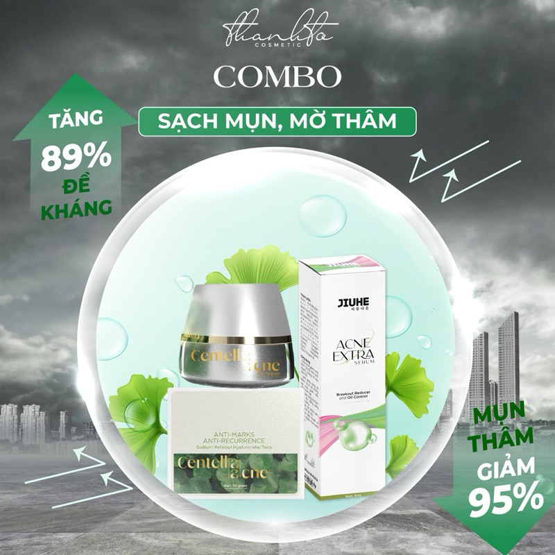 Combo Face Rau Má + Serum Mụn
