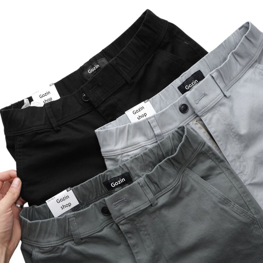 Quần Kaki Nam Form Slim Fit GOZIN.SHOP - Chất Vải Kaki Cotton Co Giãn JA20