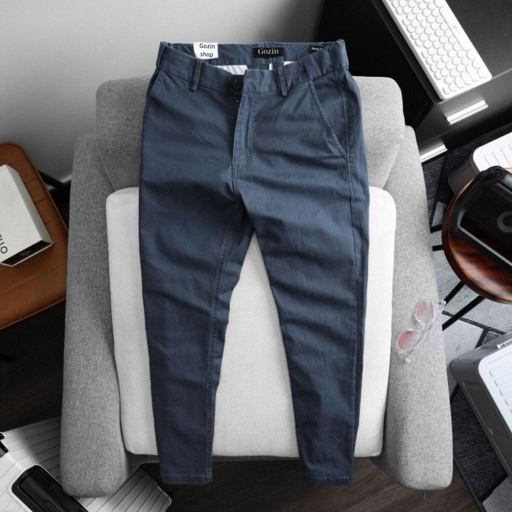 Quần Kaki Nam Form Slim Fit GOZIN.SHOP - Chất Vải Kaki Cotton Co Giãn JA20