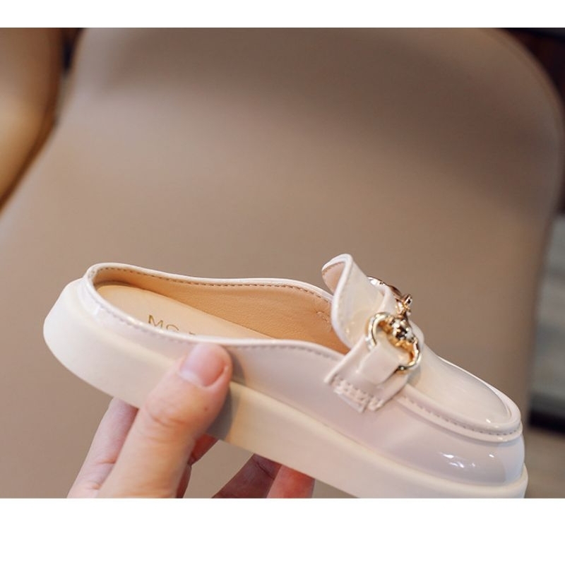 MG baby Sục da bóng mềm đế cao su cao cho bé gái