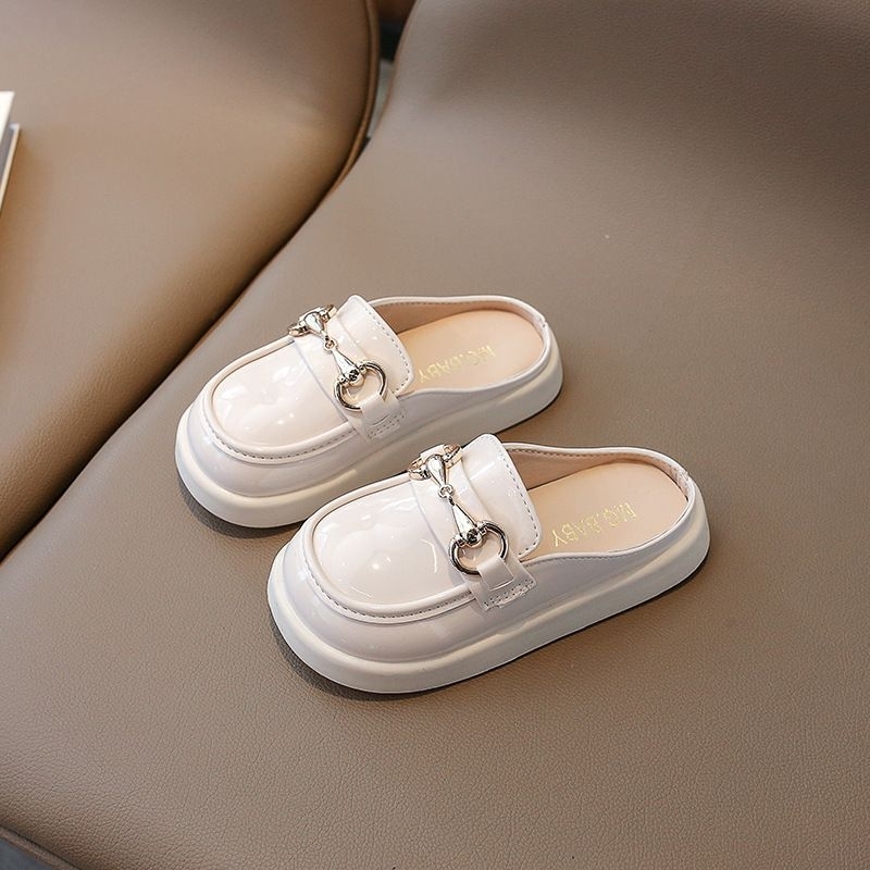 MG baby Sục da bóng mềm đế cao su cao cho bé gái