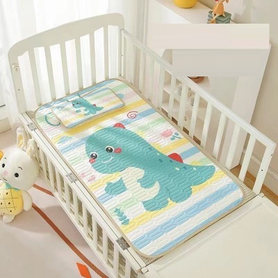 Chiếu Điều Hòa Cao Su Non Kèm Gối Cho Bé, Chiếu Cao Su Non 5D Thoáng Mát Cho Bé Từ Sơ Sinh