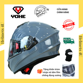 Mũ bảo hiểm fullface 2 kính YOHE 981 chính hãng màu tem Graphics - Helmets 4U