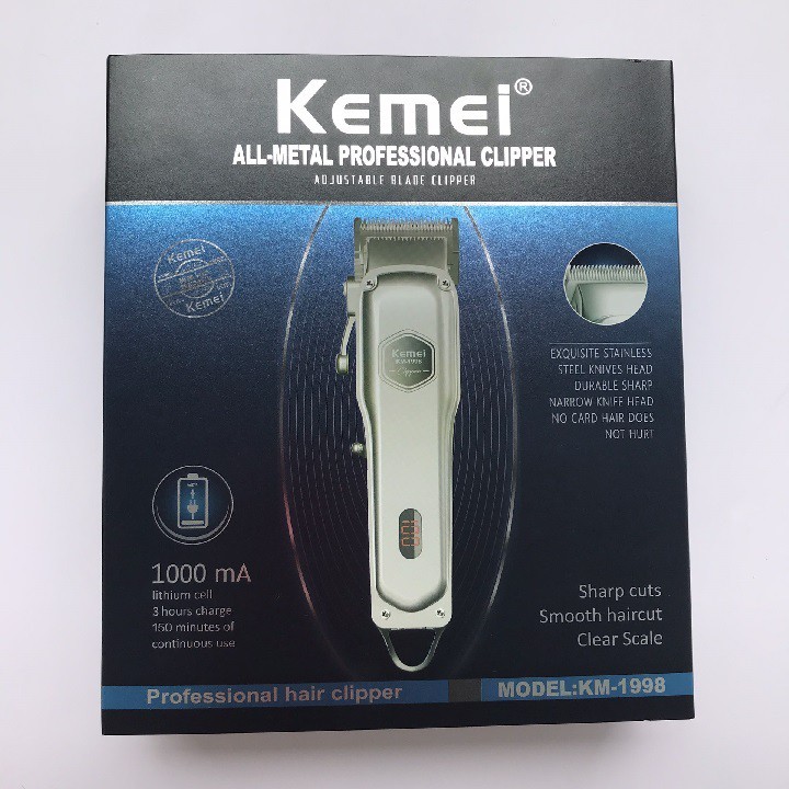 Tông đơ kemei 1998  Tông đơ cắt tóc chuyên nghiệp cho salon và gia đình Tiện dụng