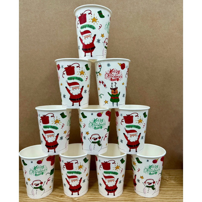 Ly giấy Noel in sẵn