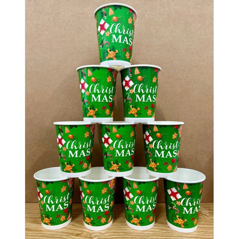 Ly giấy Noel in sẵn