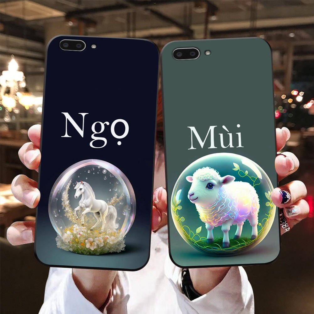 Ốp lưng oppo a3s / oppo a1k / realme c1 / realme c2 in hình 12 con giáp dễ thương