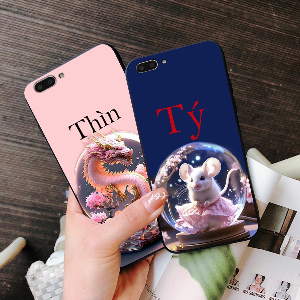 Ốp lưng oppo a3s / oppo a1k / realme c1 / realme c2 in hình 12 con giáp dễ thương