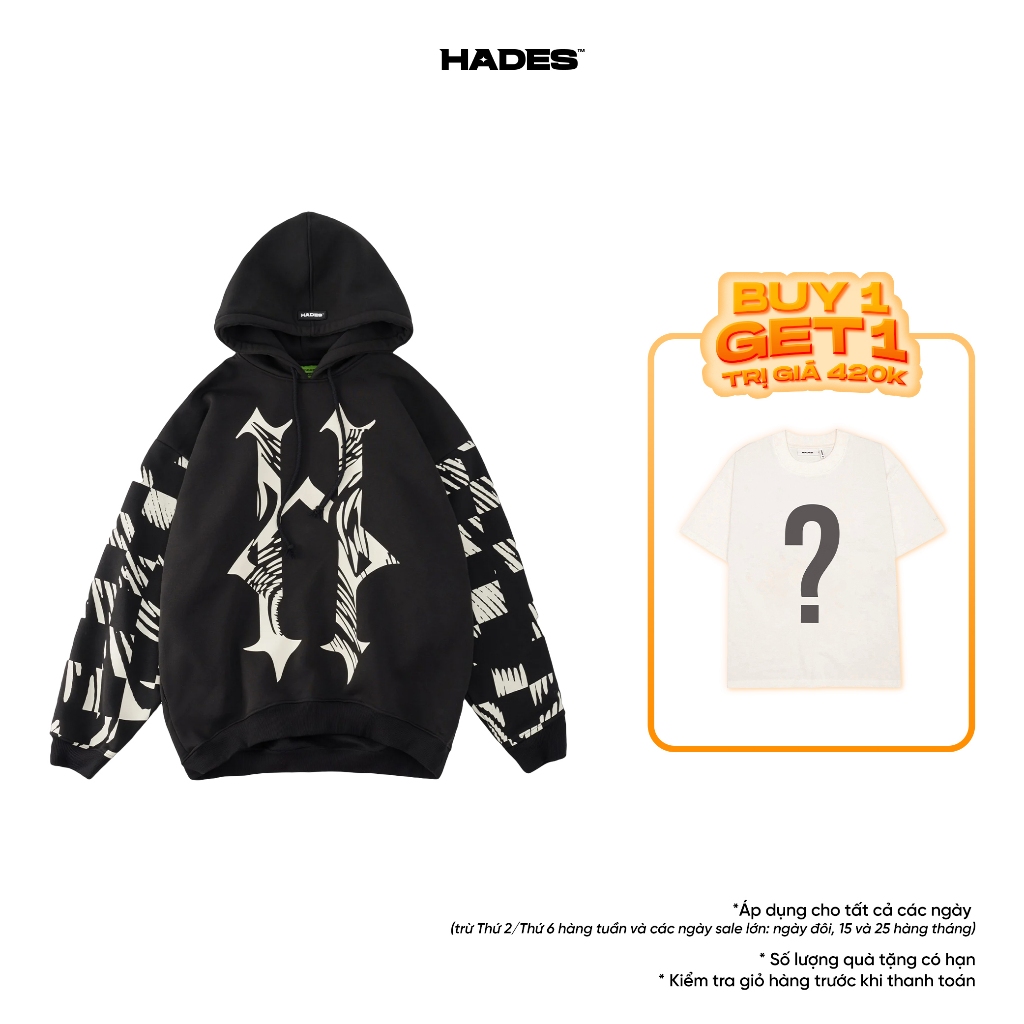 Áo Hoodie Tay Dài Unisex CARREAUX HOODIE Vải Nỉ - HADES Brand Chính Hãng