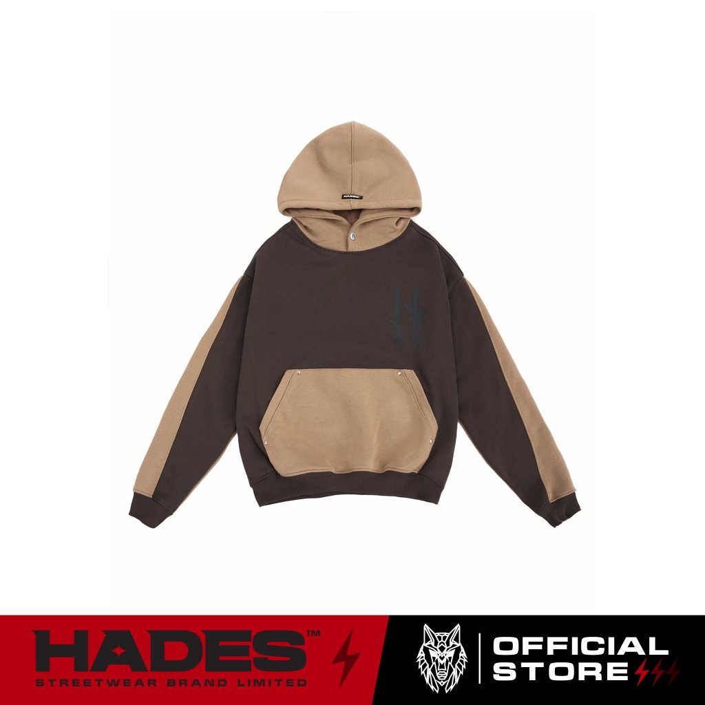 ÁO HOODIE MŨ TRÙM UNISEX VẢI NỈ BÔNG METAL TRUNKS BOXY HOODIE - HADES BRAND CHÍNH HÃNG