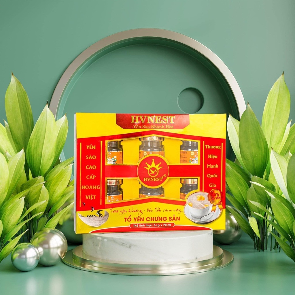 Xách Quà Tặng Thầy Cô 20/11 Cao Cấp Yến Sào HVNEST Nha Trang Khánh Hoà (6 Hũ)