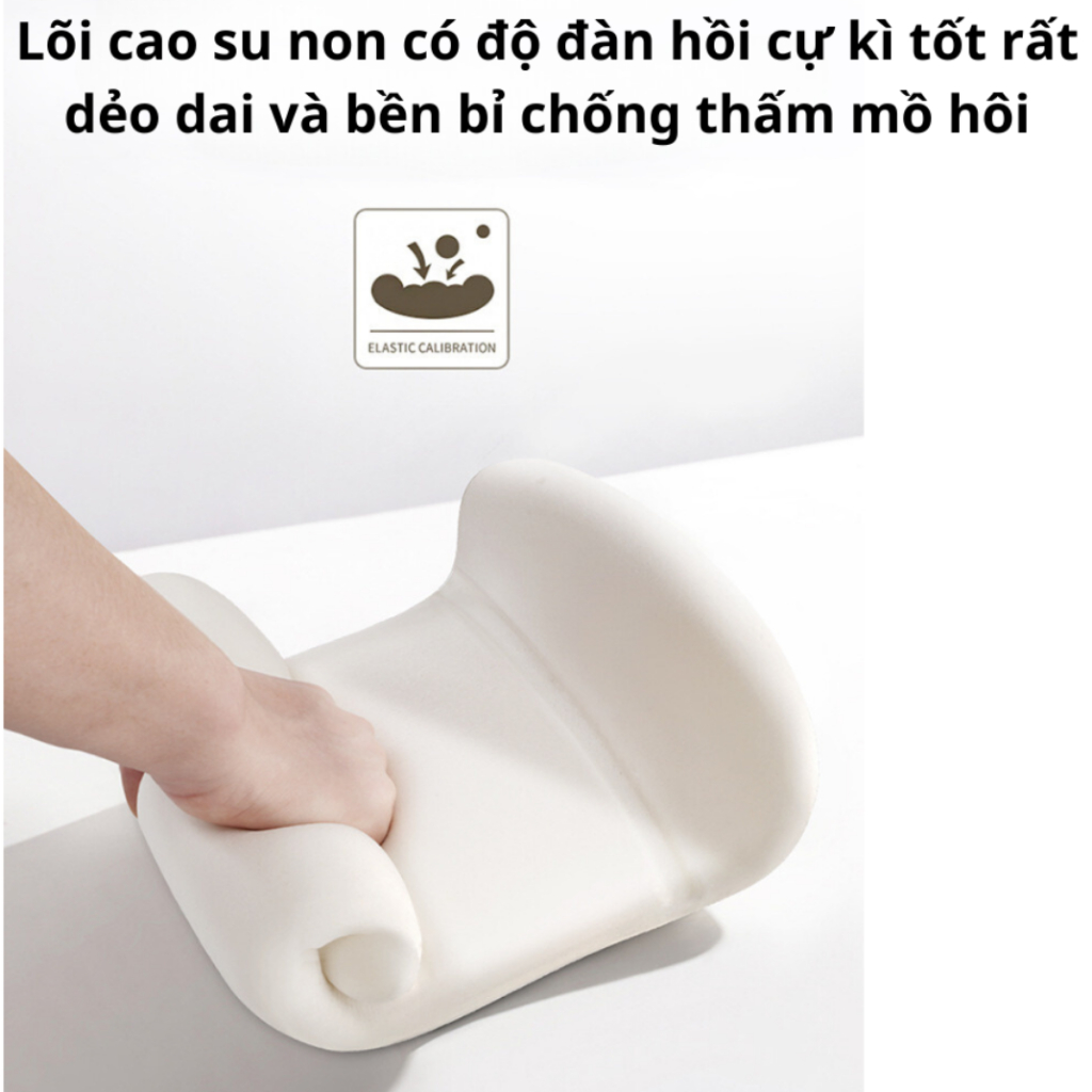 Gối Tựa Đầu Ô Tô Tựa Lưng Cao Cấp BGX02 Chất Liệu Cao Su Non Đàn Hồi và Vải coton Thoáng Khí Hỗ Trợ Phần Tựa Đầu và Lưng