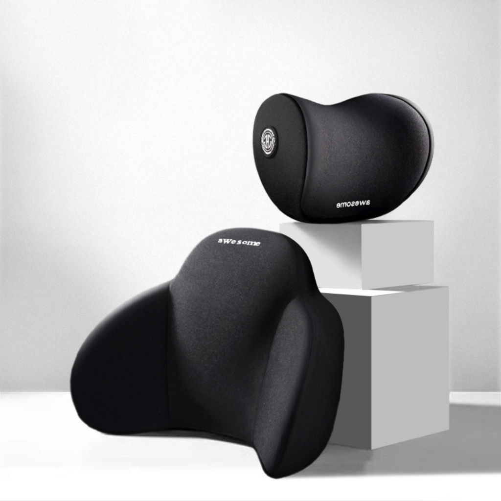 Gối Tựa Đầu Ô Tô Tựa Lưng AWESOME Cao Cấp ,Chất Liệu Cao Su Non Chống Đau Mỏi Chống Thấm Mồ Hôi Cotton 100% (Mã BGX01) | BigBuy360 - bigbuy360.vn