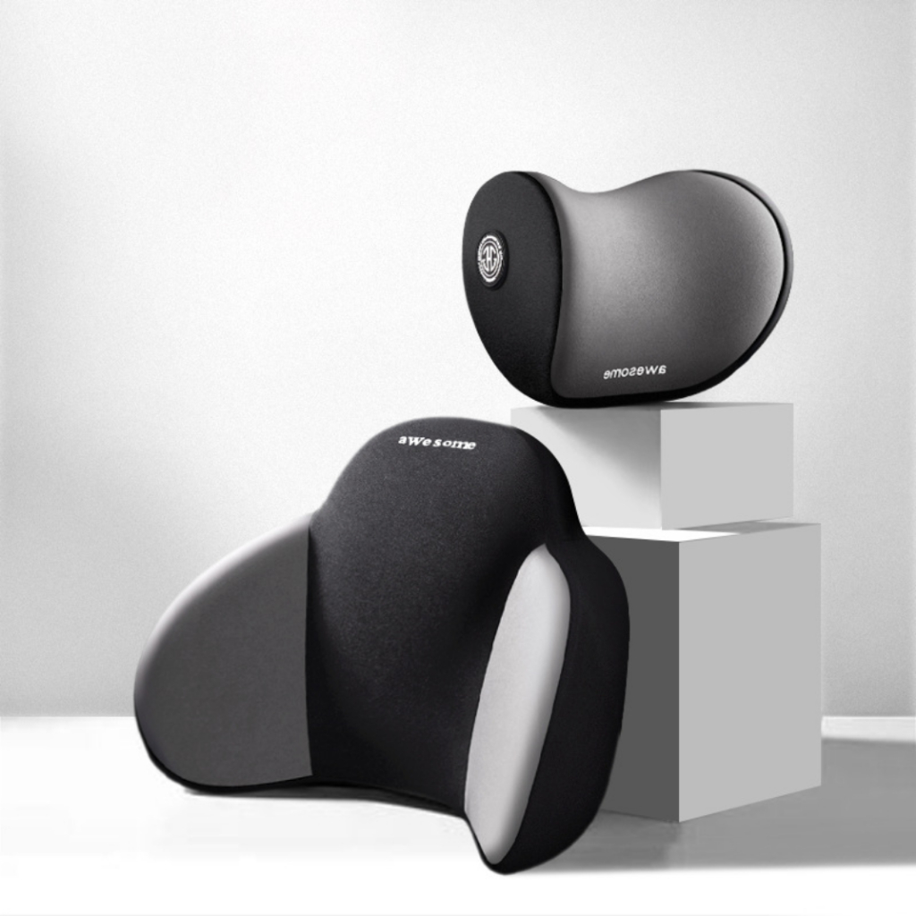Gối Tựa Đầu Ô Tô Tựa Lưng AWESOME Cao Cấp ,Chất Liệu Cao Su Non Chống Đau Mỏi Chống Thấm Mồ Hôi Cotton 100% (Mã BGX01) | BigBuy360 - bigbuy360.vn