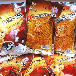 snack sợi màu cafe cay cay