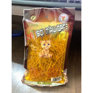 snack sợi màu cafe cay cay