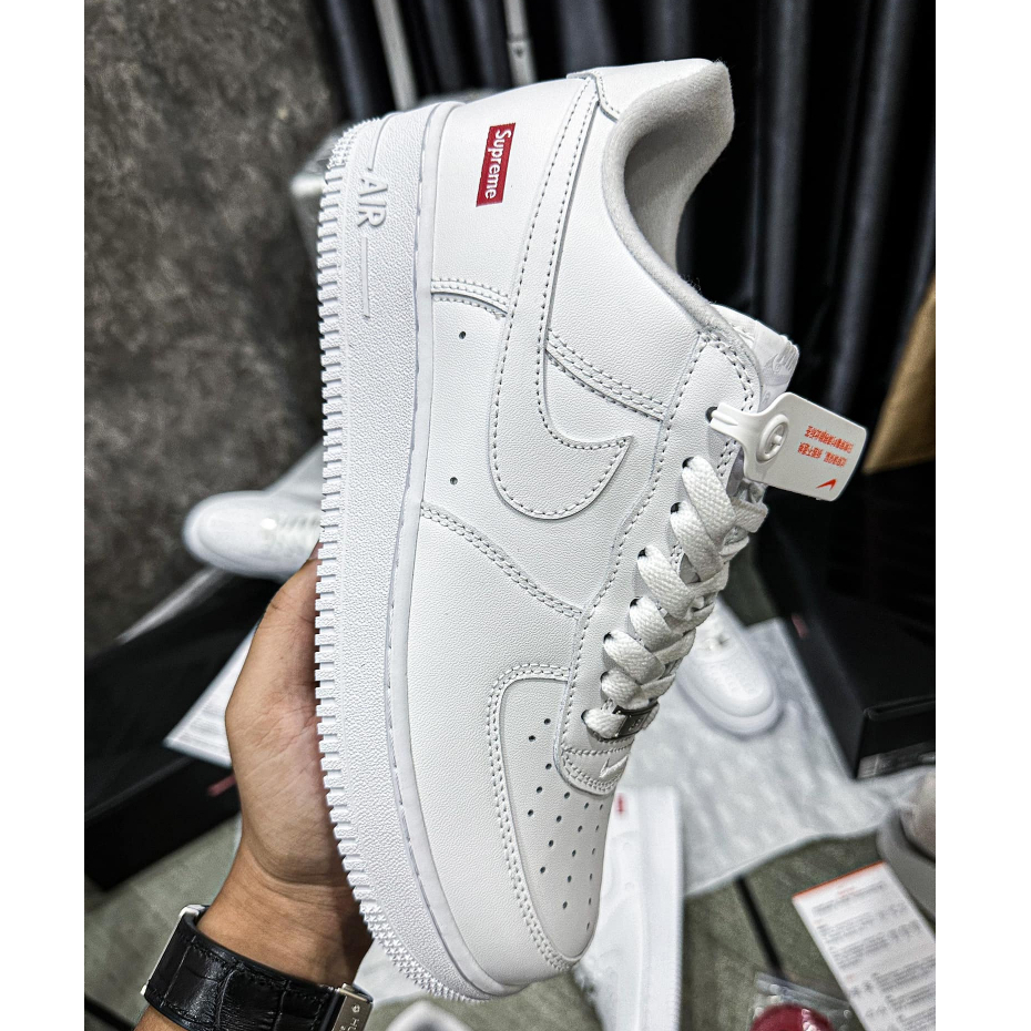 Giày Af1 Supreme trắng đỏ full size 36>43, giày Af1 Supreme bản S.Cấp trung cao cấp-N19  4.9  46