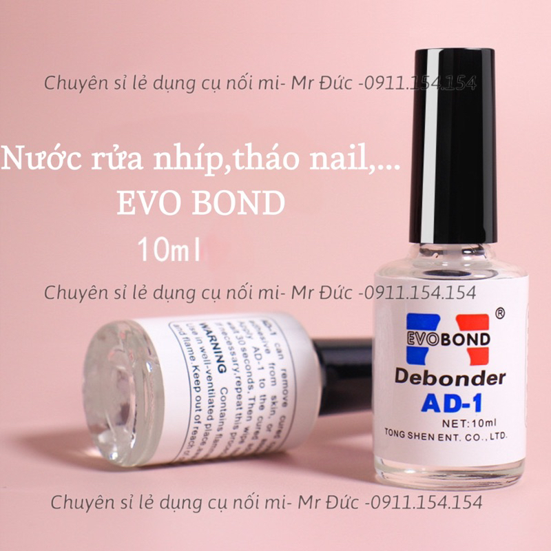 Nước tháo móng giả(10ml-25ml), nước sáng đá, nước vệ sinh nhíp, nước AD_Mr Đức