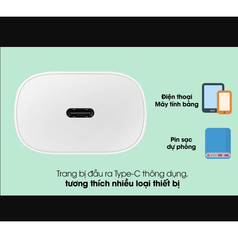 Cóc Sạc Nhanh 25W Cho Các Dòng Máy Samsung S20, Note 20,...