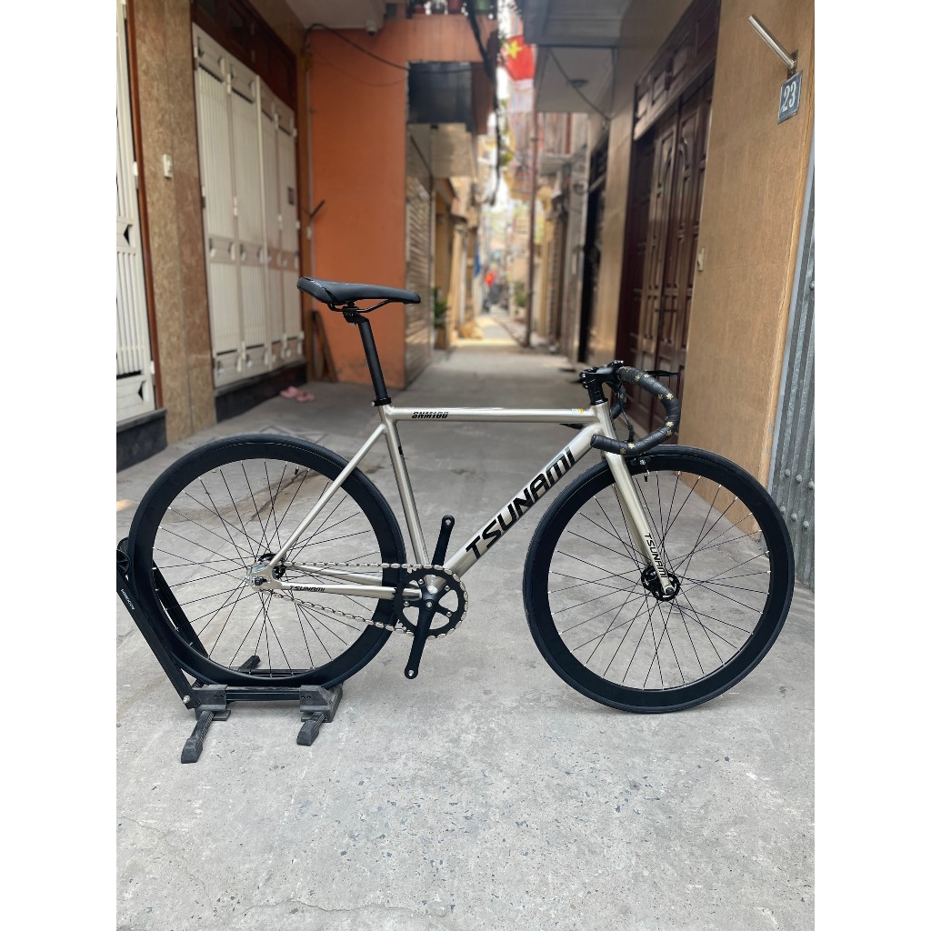 Khung fixed gear tsunami snm100 MÀU TITAN