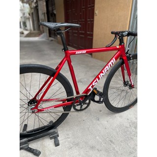 Khung fixed gear tsunami snm100 MÀU ĐỎ MẬN