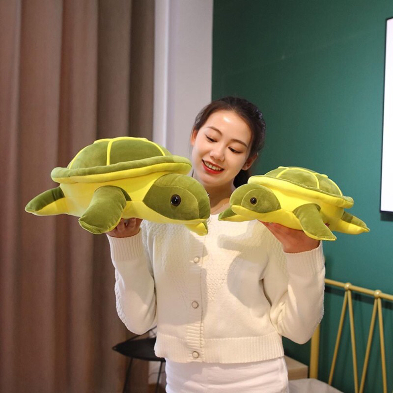 Rùa Bông Vải Nhung Siêu Mềm Mịn Quà Tặng Đồ chơi rùa bơi Gấu Bông hình Con Rùa Cao Cấp