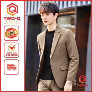  Áo Vest Nam  Áo Blazer Nam Màu Nâu thiết kế chuẩn form dáng Hàn Quốc - Two-Q STORE 