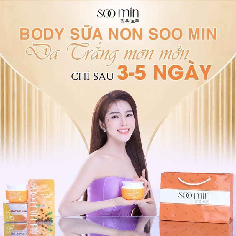 Kem body sữa non Soo Min 250g