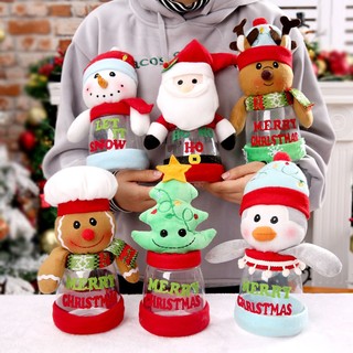 [Có gói quà] Hũ đựng kẹo ông già người tuyết tuần lộc xmas christmas quà tặng giáng sinh quà noel
