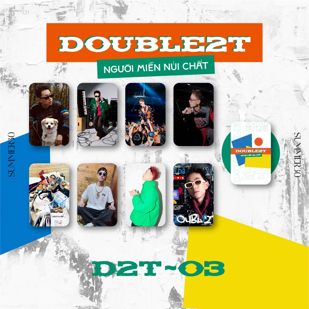 - SẴN Set 8 card bo góc Double2T fanmade