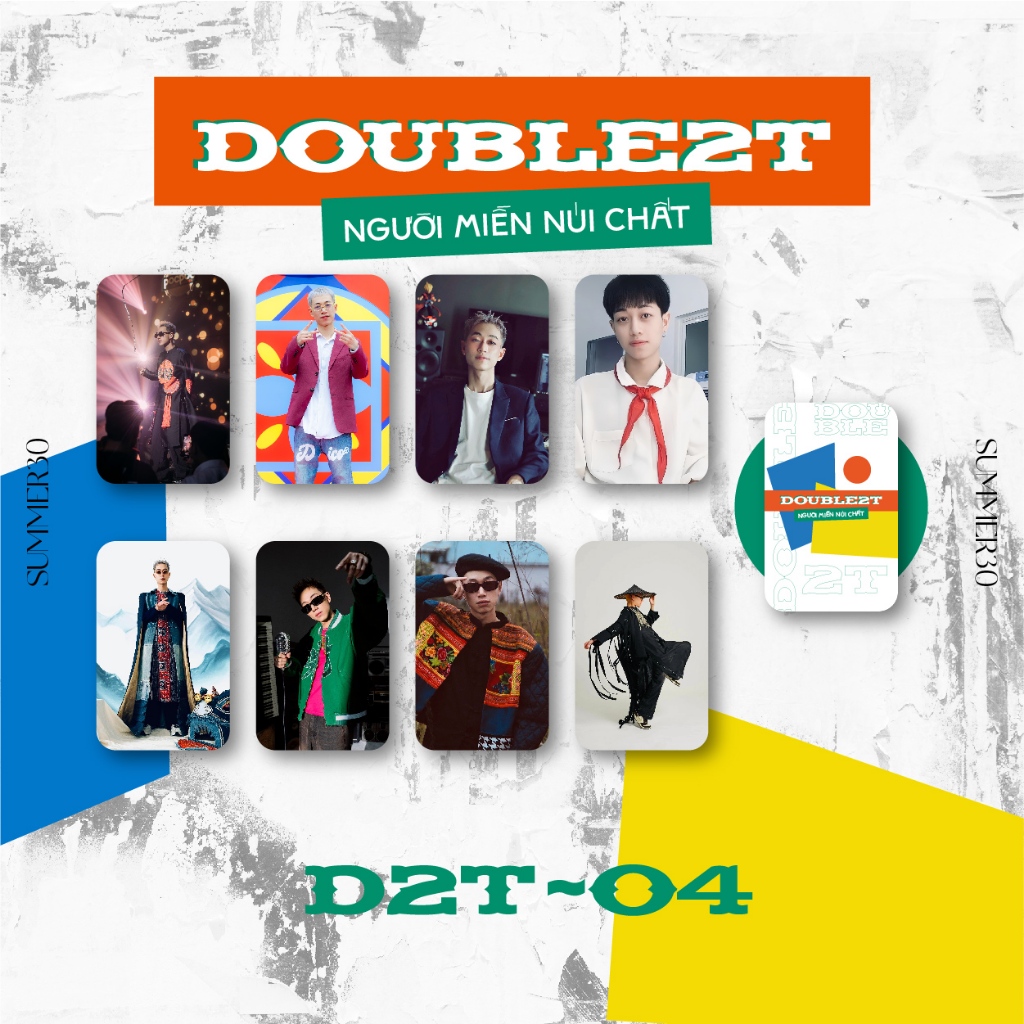 - SẴN Set 8 card bo góc Double2T fanmade