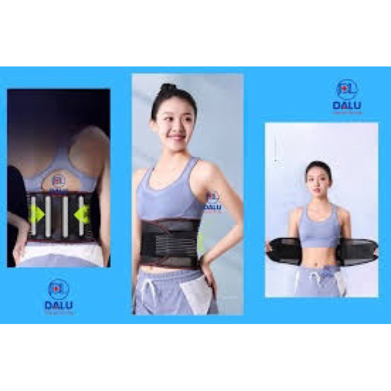 Đai cố định lưng cao cấp DALU- Đai chống thoái hóa, thoát vị đĩa đệm, cong vẹo cột sống