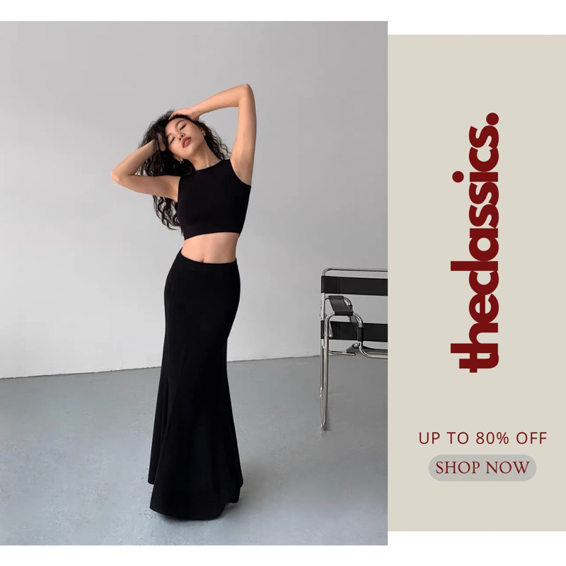 Chân Váy Suông Dài, Chất Thun Mịn Cotton