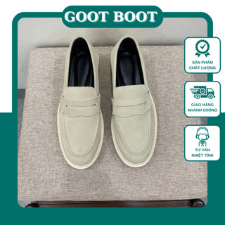 Giày Da Lộn Nam Penny Loafer Tan BAD_ BOOTS
