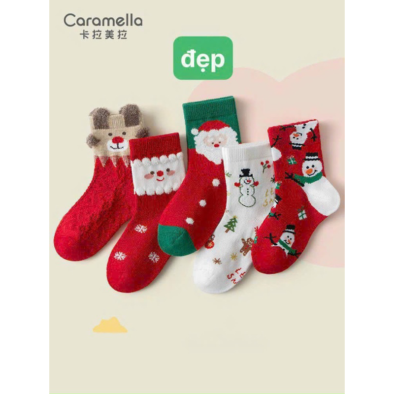 TẤT NOEL CHO BÉ CHẤT ĐẸP XINH