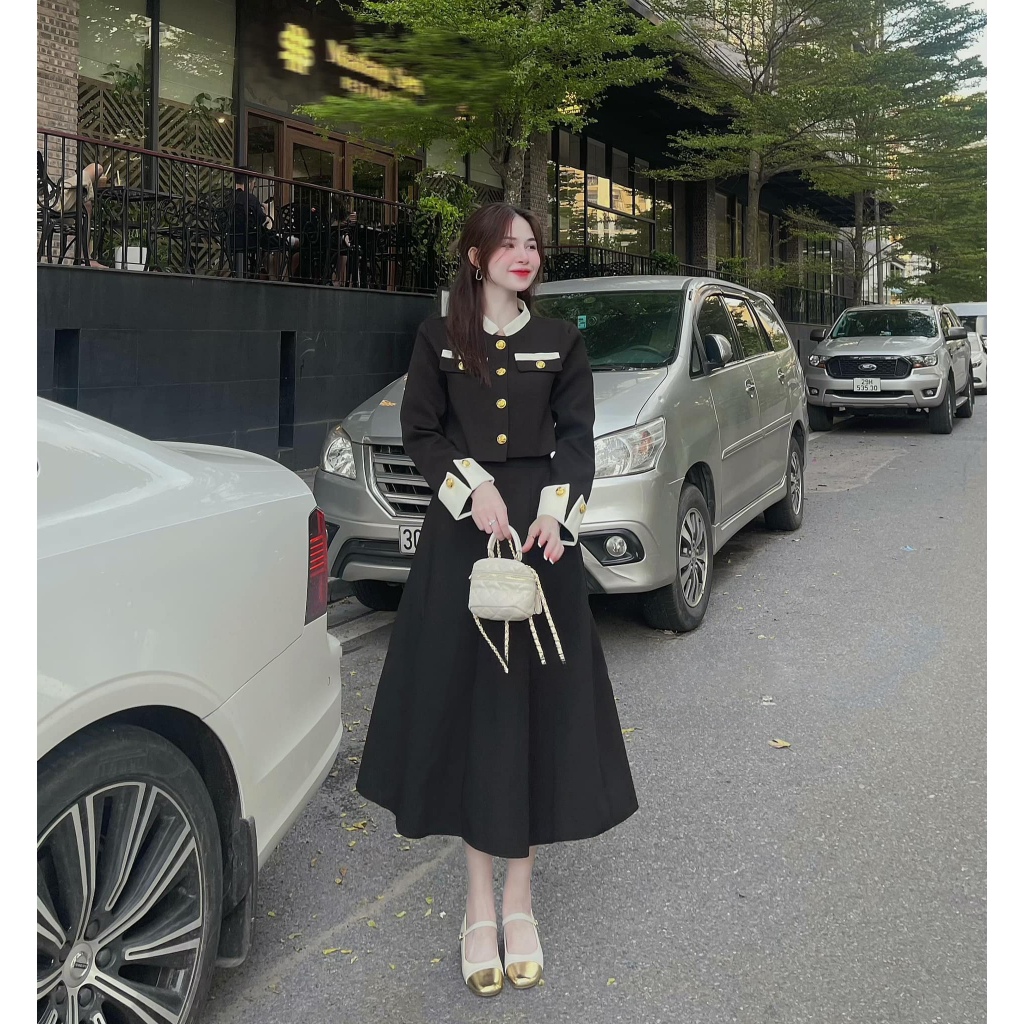 Set tiểu thu phối cao cấp kèm chân váy thanh lịch TH981