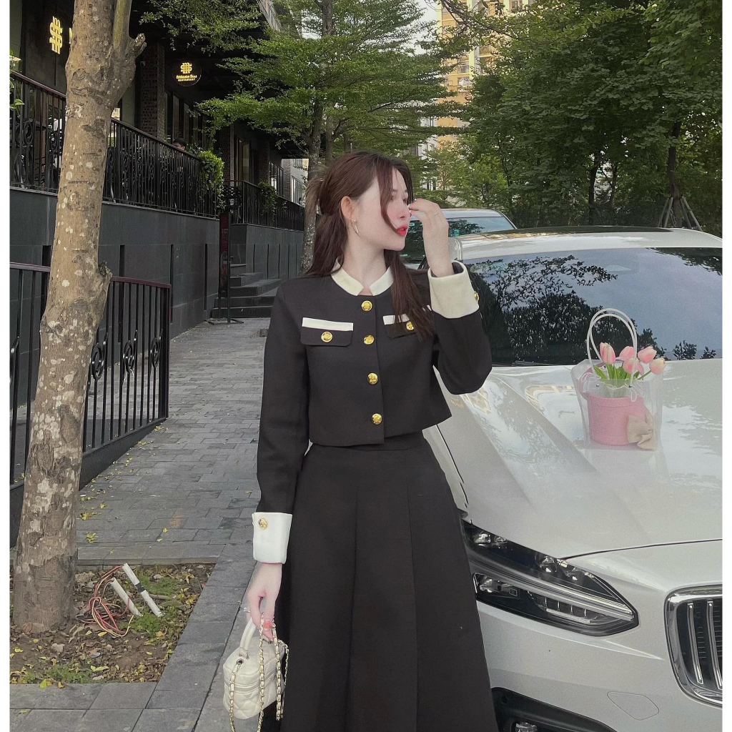 Set tiểu thu phối cao cấp kèm chân váy thanh lịch TH981