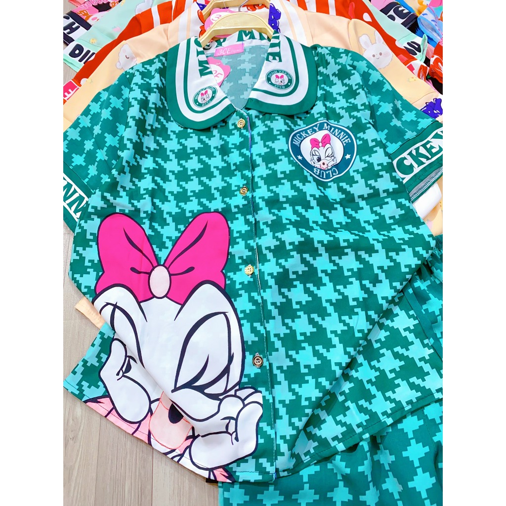 Đồ bộ quần lửng tay ngắn chất Mango size 40-57kg - Đồ ngủ cọc tay quần lửng