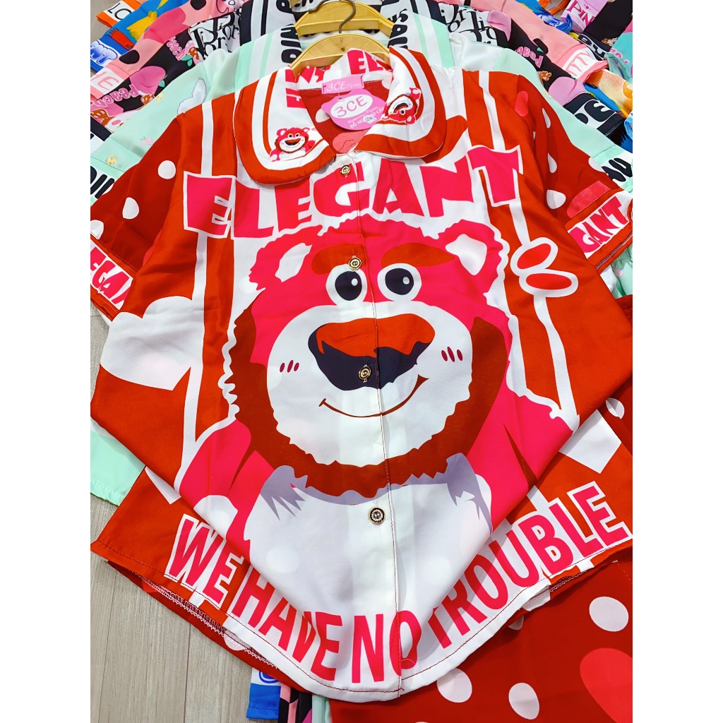 Đồ bộ quần lửng tay ngắn chất Mango size 40-57kg - Đồ ngủ cọc tay quần lửng